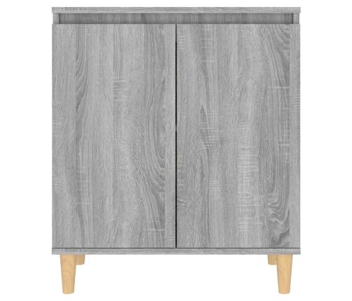 Aparador de madera contrachapada gris Sonoma 60x35x70 cm