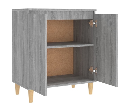 Aparador de madera contrachapada gris Sonoma 60x35x70 cm