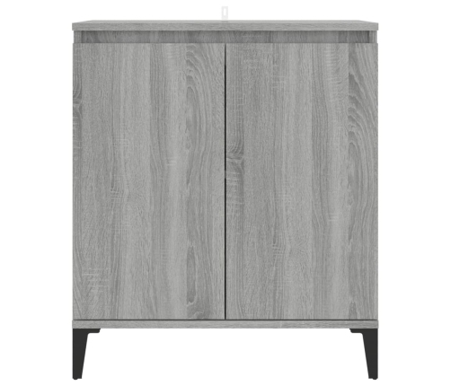 Aparador de madera contrachapada gris Sonoma 60x35x70 cm