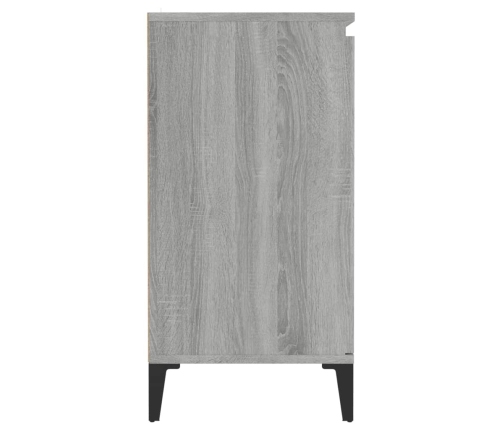 Aparador de madera contrachapada gris Sonoma 60x35x70 cm