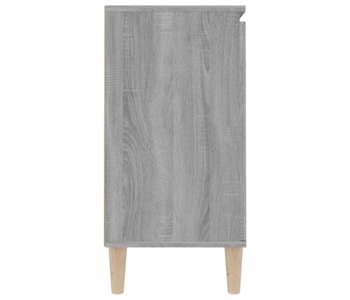 Aparador de madera de ingeniería gris Sonoma 101x35x70 cm