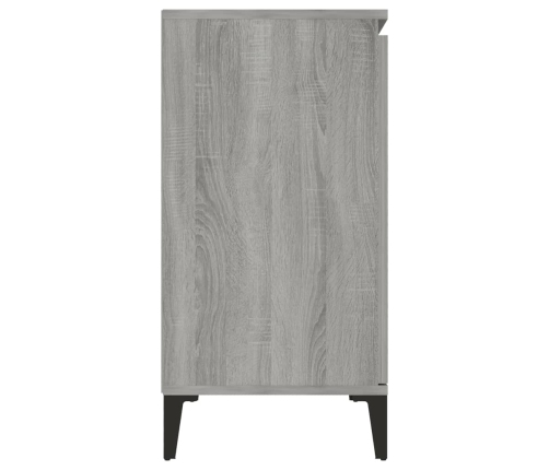 Aparador de madera contrachapada gris Sonoma 104x35x70 cm