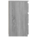 Mesita de noche madera contrachapada gris Sonoma 40x35x62,5 cm