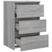 Mesita de noche madera contrachapada gris Sonoma 40x35x62,5 cm