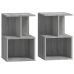 Mesitas noche 2 uds madera contrachapada gris Sonoma 35x35x55cm