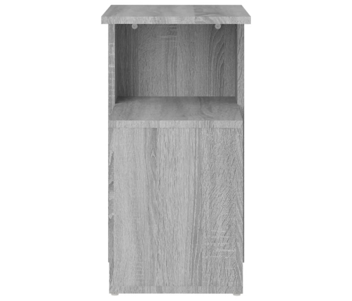 Mesa auxiliar madera contrachapada gris Sonoma 36x30x56 cm