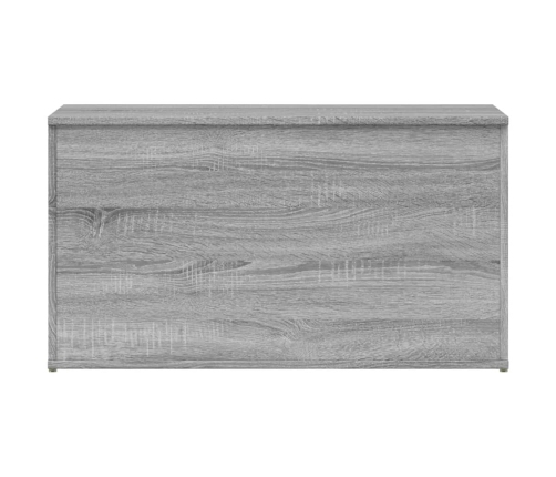 Baúl de almacenaje madera contrachapada gris Sonoma 84x42x46 cm