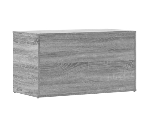 Baúl de almacenaje madera contrachapada gris Sonoma 84x42x46 cm