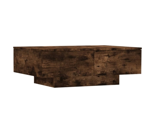 Mesa de centro madera contrachapada roble ahumado 90x60x31 cm