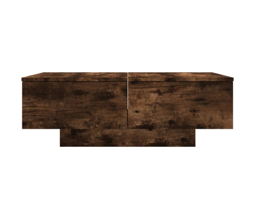 Mesa de centro madera contrachapada roble ahumado 90x60x31 cm