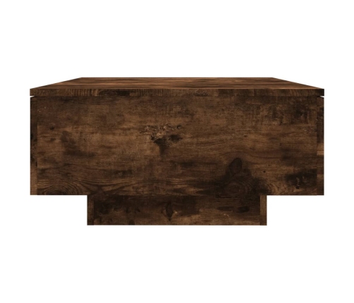 Mesa de centro madera contrachapada roble ahumado 90x60x31 cm