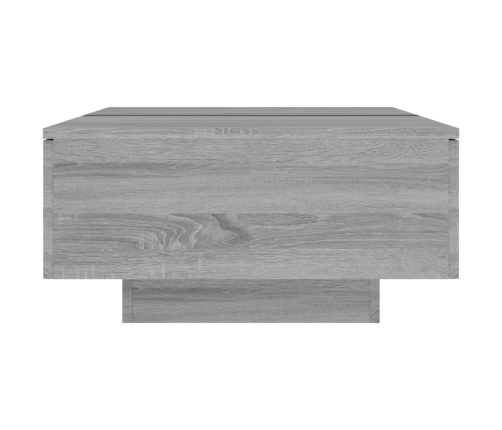 vidaXL Mesa de centro madera contrachapada gris Sonoma 90x60x31 cm