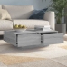 vidaXL Mesa de centro madera contrachapada gris Sonoma 90x60x31 cm