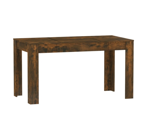 Mesa comedor madera contrachapada roble ahumado 140x74,5x76 cm