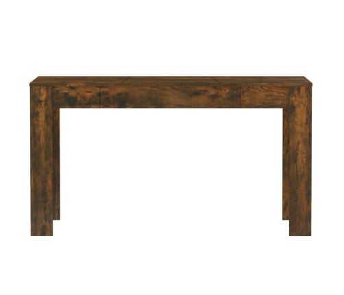 Mesa comedor madera contrachapada roble ahumado 140x74,5x76 cm