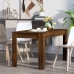 Mesa comedor madera contrachapada roble ahumado 140x74,5x76 cm