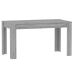 Mesa de comedor madera contrachapada gris Sonoma 140x74,5x76 cm