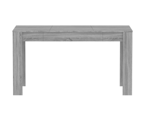 Mesa de comedor madera contrachapada gris Sonoma 140x74,5x76 cm