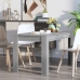 Mesa de comedor madera contrachapada gris Sonoma 140x74,5x76 cm