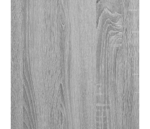 Mesa de comedor madera contrachapada gris Sonoma 140x74,5x76 cm