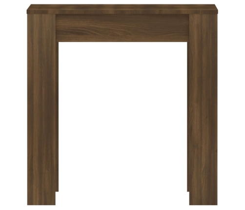 Mesa de comedor madera contrachapada roble marrón 140x74,5x76 cm