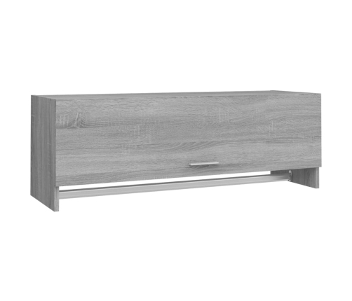 Armario madera contrachapada gris Sonoma 100x32,5x35 cm