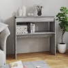 Mesa consola madera contrachapada gris Sonoma 80x30x80 cm