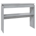 Mesa consola madera contrachapada gris Sonoma 102x30x80 cm