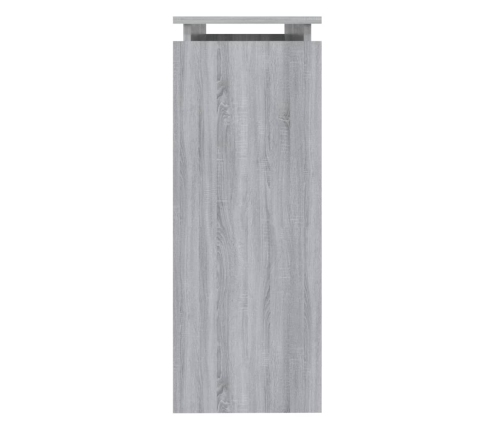 Mesa consola madera contrachapada gris Sonoma 102x30x80 cm