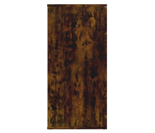 Aparador madera contrachapada roble ahumado 80x36x75 cm