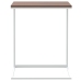 Mesa auxiliar de madera contrachapada blanco 55x35x66 cm