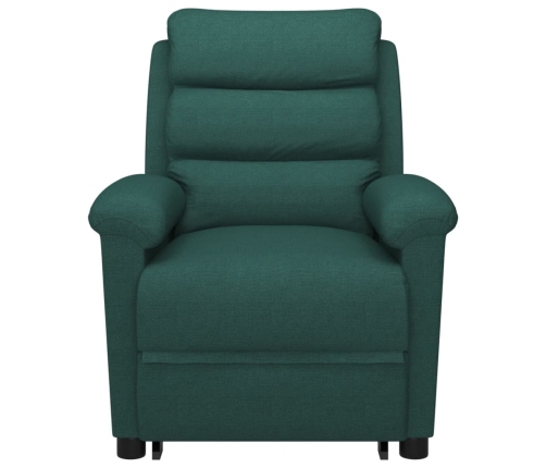 Sillón elevable tela verde oscuro