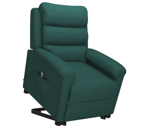 Sillón elevable tela verde oscuro