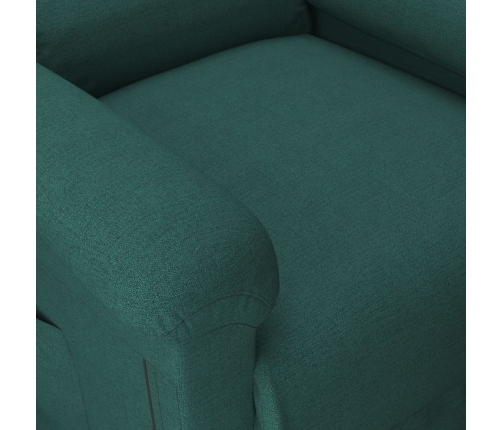 Sillón elevable tela verde oscuro