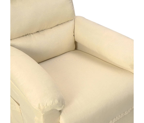 Sillón elevable tela crema