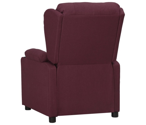 Sillón reclinable eléctrico tela color morado