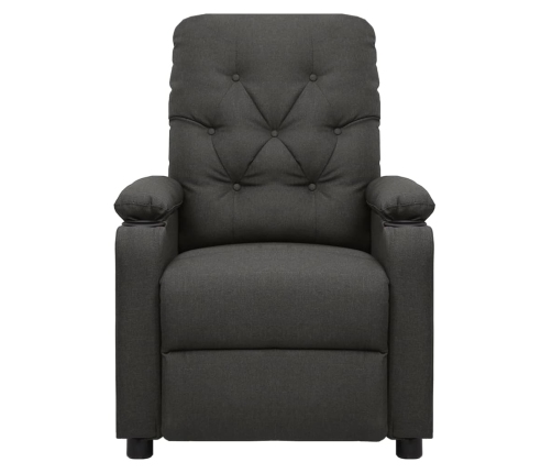 Sillón de masaje eléctrico tela gris oscuro