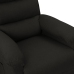 Sillón reclinable eléctrico de tela negro