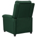 Sillón reclinable eléctrico tela verde oscuro