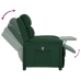 Sillón reclinable eléctrico tela verde oscuro