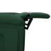 Sillón reclinable eléctrico tela verde oscuro