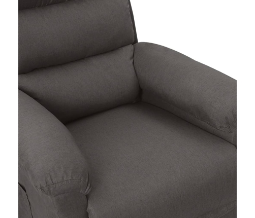 Sillón de masaje eléctrico tela gris oscuro