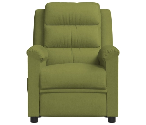 Sillón de masaje eléctrico terciopelo verde claro