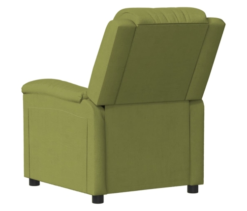 Sillón de masaje eléctrico terciopelo verde claro