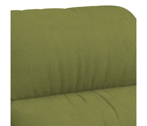 Sillón de masaje eléctrico terciopelo verde claro