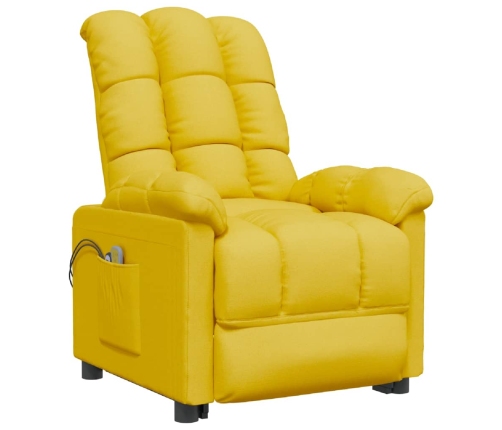 Sillón de masaje eléctrico tela amarillo