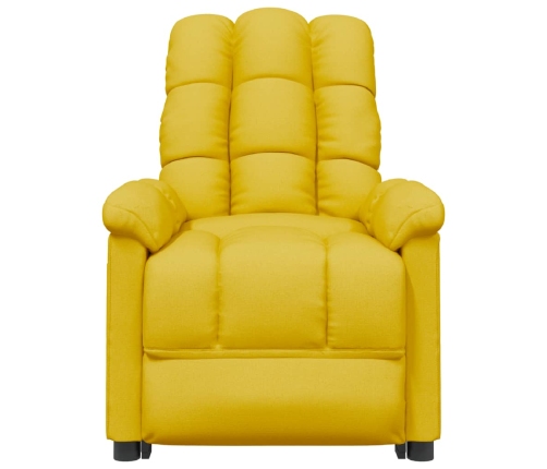 Sillón de masaje eléctrico tela amarillo