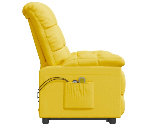 Sillón de masaje eléctrico tela amarillo