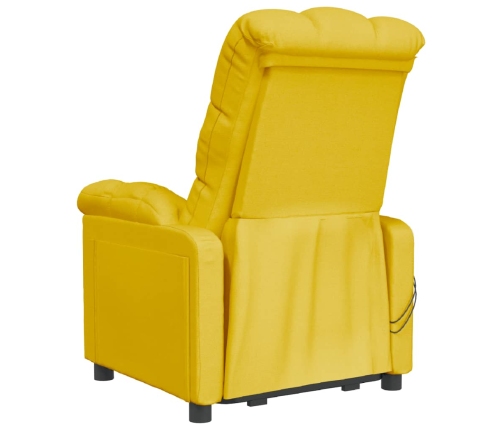 Sillón de masaje eléctrico tela amarillo