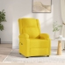 Sillón reclinable eléctrico de tela amarillo